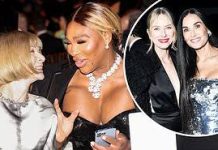 Serena Williams shares a LAUGH with Anna Wintour while glam Naomi Watts and Demi Moore are among the star-studded guest list