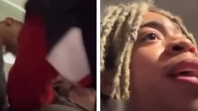 T.I. puts his son King in a HEADLOCK over 'silver spoon' taunts as family dispute turns physical at Atlanta Falcons game 8764