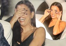 Exhausted Eva Longoria Unable To Suppress Her Laughter As She Departs From Victoria Beckham’s Glamorous 50th Birthday Celebration Exhausted Eva Longoria Unable To Suppress Her Laughter As She Departs From Victoria Beckham's Glamorous 50th Birthday Celebration