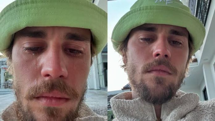 Justin Bieber leaves fans WORRIED as he breaks down in tears 8736