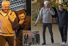 Cheerful Phillip Schofield steps OUT for a wholesome dinner with Declan D as he eyes up TV comeback