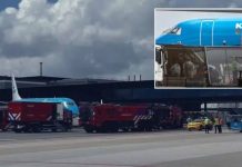 One killed in Amsterdam AFTER falling into KLM passenger plane engine