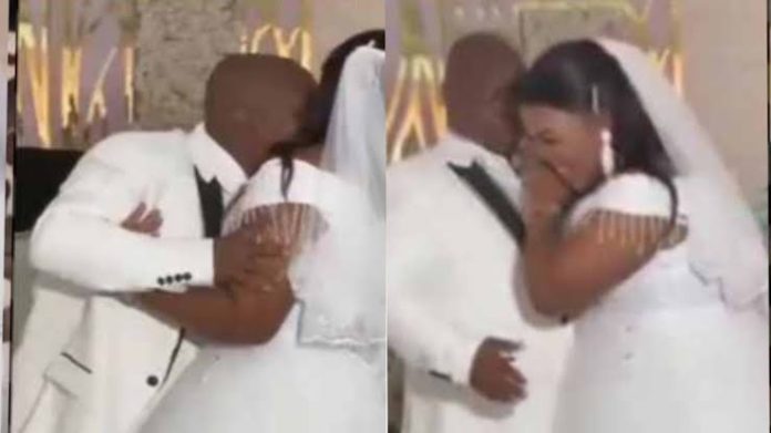 Bride sparks REACTIONS as she refuses to kiss groom on their wedding day (Video) 63633