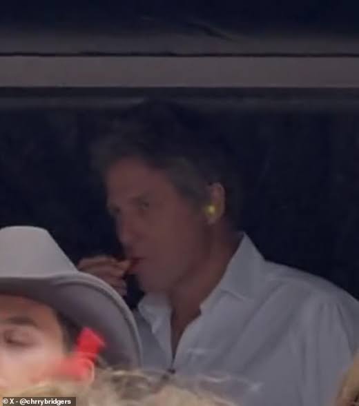 Hugh Grant REVEALS 'incredible' night knocking back tequila shots with Travis Kelce in VIP box