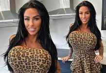 Katie Price shows off the results of her 17th BOOB job in a stunning Instagram snap