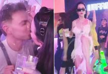 Katy Perry kisses a fan, downs shots WHILE heating up the dance floor at a nightclub in Barcelona