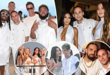 Kim Kardashian is a busty bombshell NEXT to Khloe at Michael Rubin’s 4th Of July bash – Tom Brady was also there