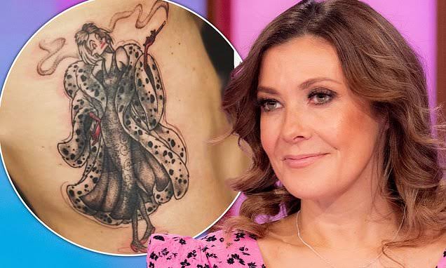 Kym Marsh, 48, SHOWS OFF her huge new Cruella de Vil tattoo - amid criticism over toyboy lover, 29 25225262