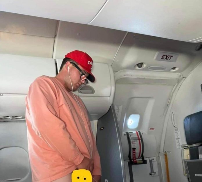 _ Man ARRESTED after exposing himself and urinating in the aisle of a flight 52525
