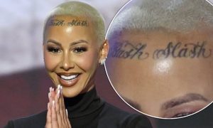 True meaning behind Amber Rose's forehead tattoo REVEALED after her