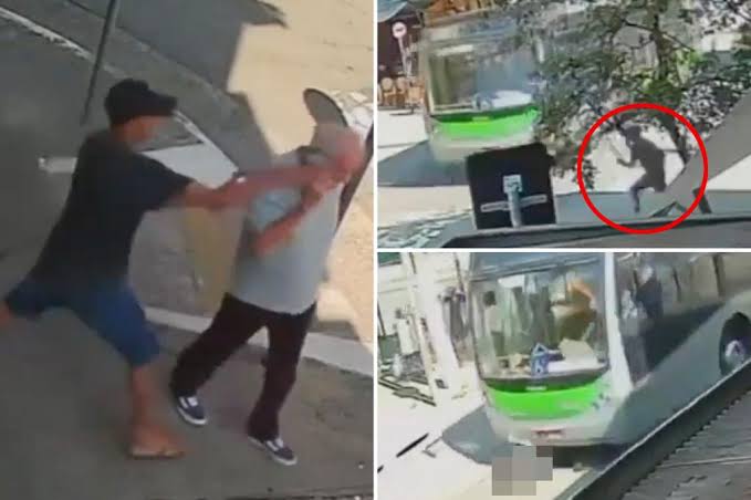 Boy, 17, running off after stealing 71 year-old man's phone is HIT by bus and DIED 44442