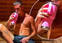 Shirtless Romeo Beckham, 21, REVEALS his love for Barbie during his relaxation in a sauna