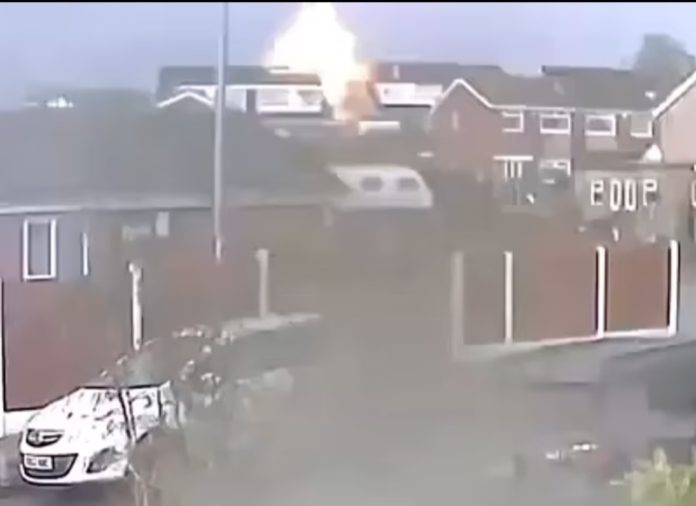 8 Moment lightning strikes home and sparks explosion