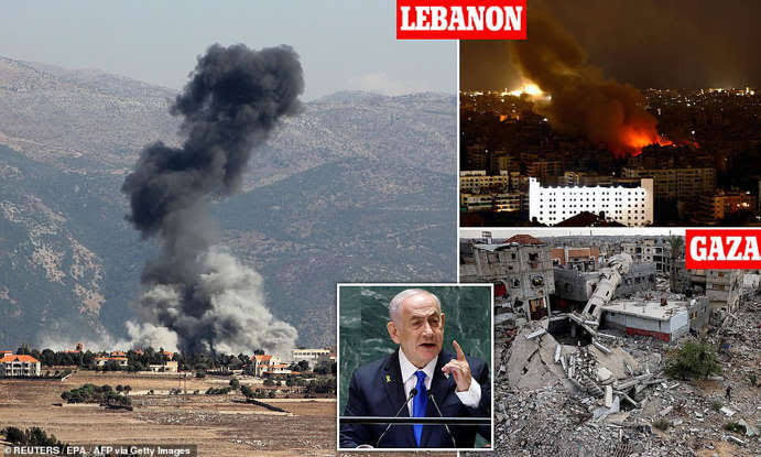 ISRAEL PM Netanyahu warns Lebanon it FACES destruction 'like Gaza' 6377373