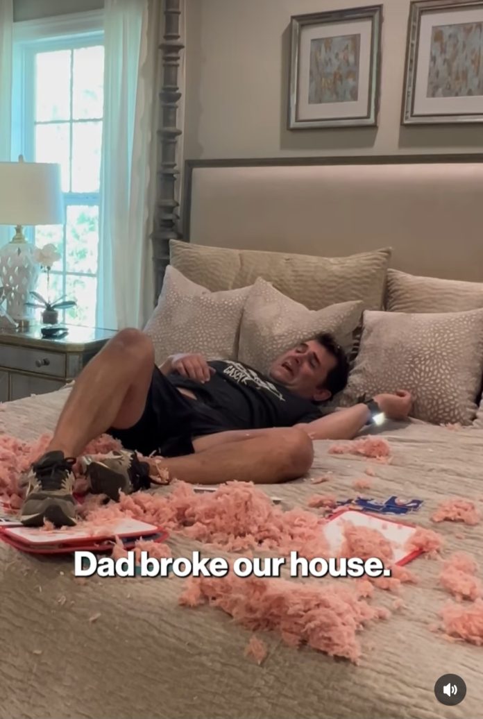 7 Dad falls through ceiling