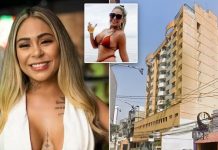 Adult star FALLS to her death from hotel balcony ‘while filming threesome with two men’