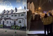 Woman in her 40s is ‘SHOT’ in pub on Valentine’s Day