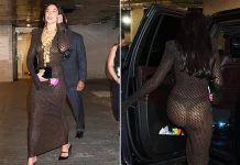 50th Chaplin Award Gala: Dua Lipa goes braless and FLASHES her bottom in a semi-sheer dress