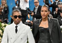 2025 Met Gala: Pharrell Williams And Helen Lasichanh Rock Coordinated Louis Vuitton Looks