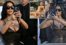 Fans MOCK Kim Kardashian for posting racy bikini snaps live from Bezos wedding