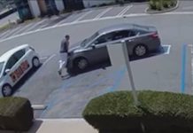 Video: Man is run over by reversing car before being hit AGAIN