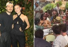 Elton John tries to CALM Beckham’s family feud during swanky lunch with Brooklyn and Nicola