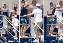 Jeff Bezos and Lauren Sanchez receive Leonardo DiCaprio and Vittoria on their yacht for a DOUBLE date