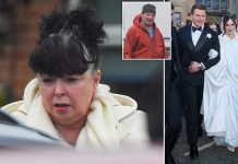 Adam Peaty’s mother looks downcast as she is seen for the first time since her son got married WITHOUT her