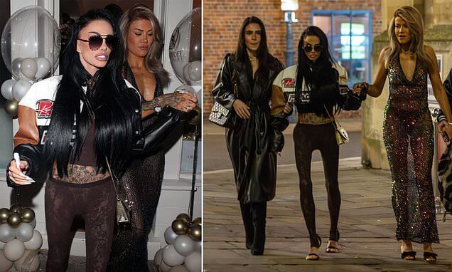 Katie Price looks frail and unsteady on her feet in see-through lace leggings at store launch 928273 (1)