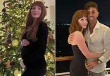Nicola Roberts, 40, announces she is expecting her first child with fiancé Mitch Hahn