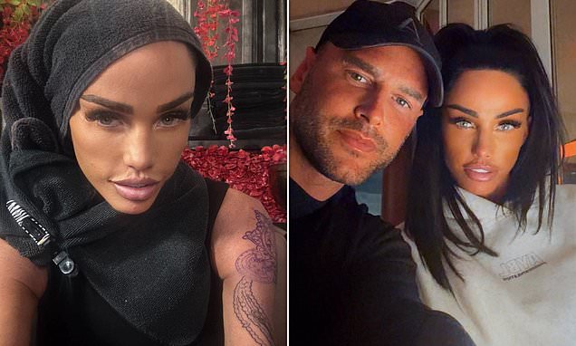 Katie Price SHOWS OFF huge new tattoo on her shoulder after getting inked with her new husband's name 366363636
