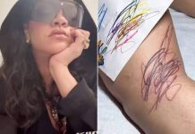 Rihanna inks unique tattoo ‘designed by HER babies’ following Met Gala appearance