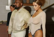 Kanye West and ‘braless’ Bianca Censori shock once again WITH a sheer thong leotard in Switzerland
