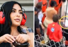 OUTRAGE as Kim Kardashian ‘steals Monaco Grand Prix winner’s TOWEL’ in Monaco