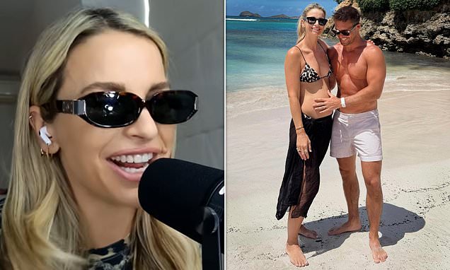 Pregnant Vogue Williams issues warning THAT baby number four's name is 'mad'