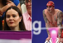 Adam Peaty suffers ANOTHER setback in the 4x100m medley relay as Pregnant Holly Ramsay looks on