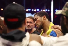Anthony Joshua IN TEARS as he dedicates his victory over Kristian Prenga to two best friends killed in car crash