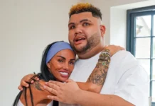 Katie Price shows off HUGE new leg tattoo of son Harvey’s face as she adds to her collection of 40 inkings