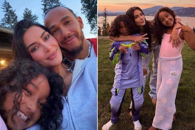 _Kim Kardashian and Lewis Hamilton cozy up in sweet snaps with daughter Chicago 72626262