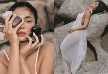 Kylie Jenner goes braless in sheer white dress for sizzling fragrance campaign