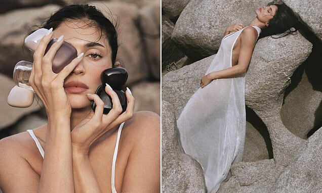 _ Kylie Jenner goes braless in sheer white dress for sizzling fragrance campaign 25252525