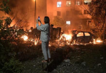 Putin’s army LAUNCH drone strike that kills 18, injured 60 in Ukraine on eve of NATO summit
