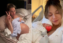 Sienna Miller, 44, shares FIRST photos of her newborn baby with boyfriend Oli Green