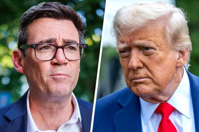 Trump WARNS Burnham he is 'killing' Britain with migrants coming in and 'camping out' (1)