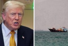 US unleashes strikes on Iranian military ship breaking the blockade as Trump threatens to ‘finish it off’