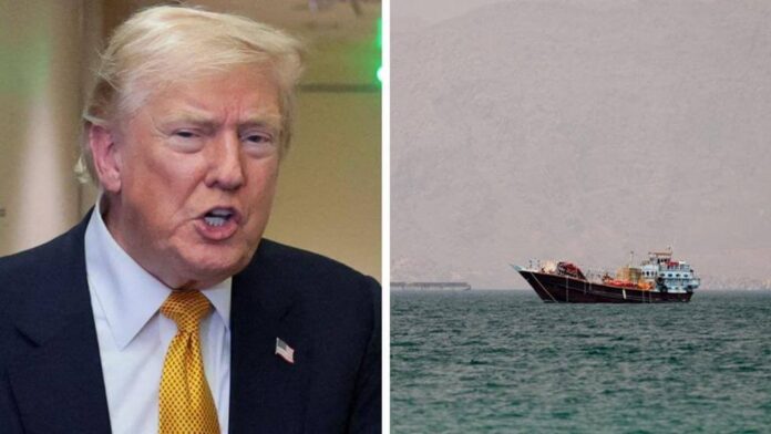 _US unleashes strikes on Iranian military ship breaking the blockade as Trump threatens to 'finish it off' 72626262