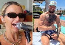 Vogue Williams HITS OUT at ‘grim’ Conor McGregor after he was found liable for sexual assault