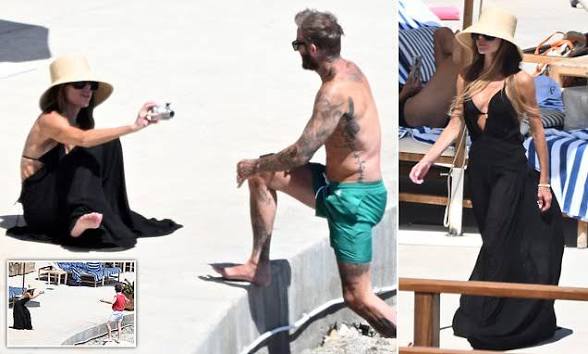 David Beckham trained by Victoria as he BECOMES an 'Instagram husband' during their unending holiday 82626262