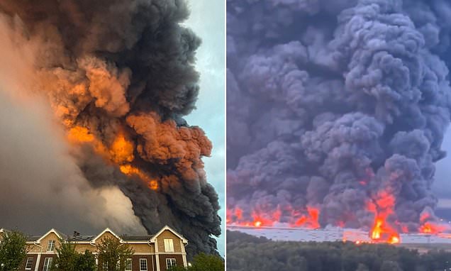 Fire engulfs huge 'Russian Amazon' warehouse after Ukrainian heavy attacks