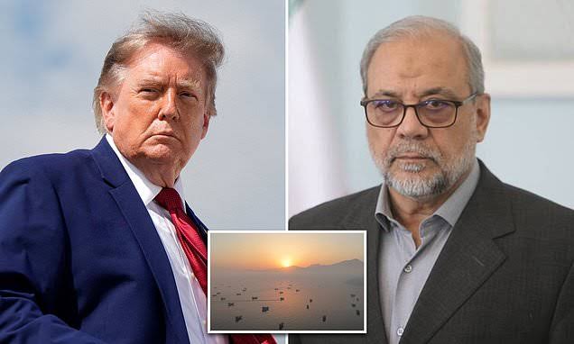 Iran gives EIGHT 'strict demands to the US' before they reopen the Strait of Hormuz while launching another attack on allied ship